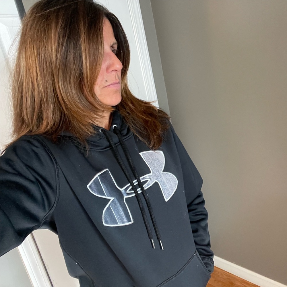 Under Armour black hoodie. Like new
